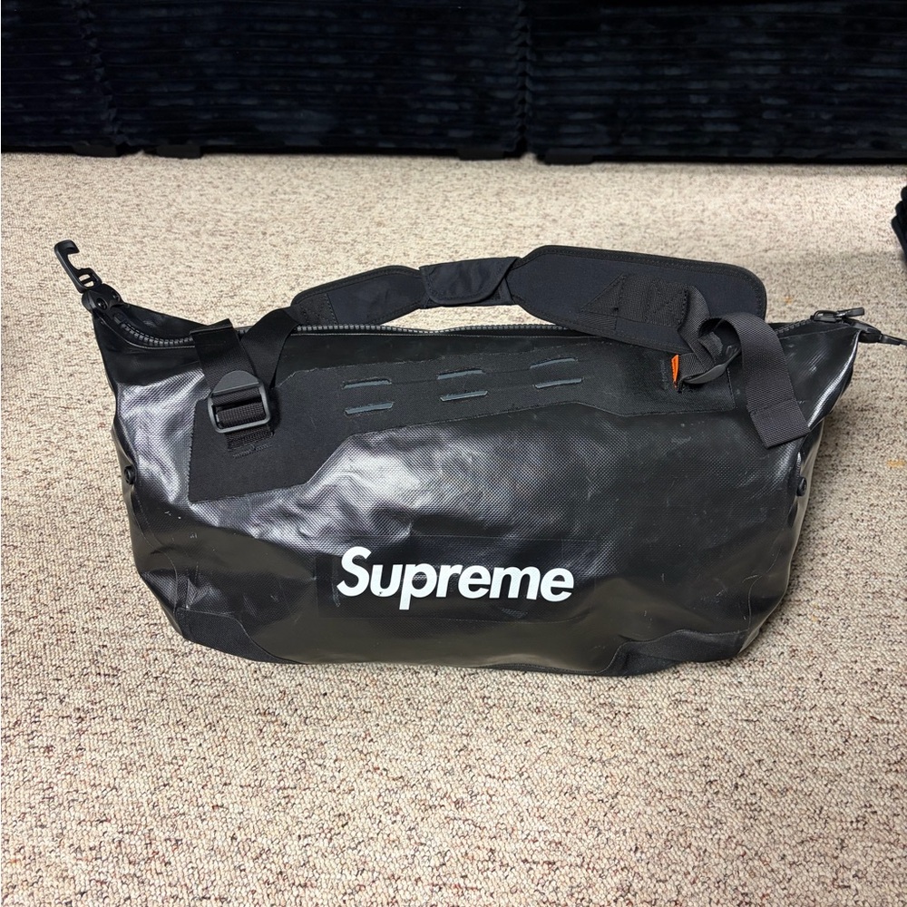 Supreme Black Duffel Bag
